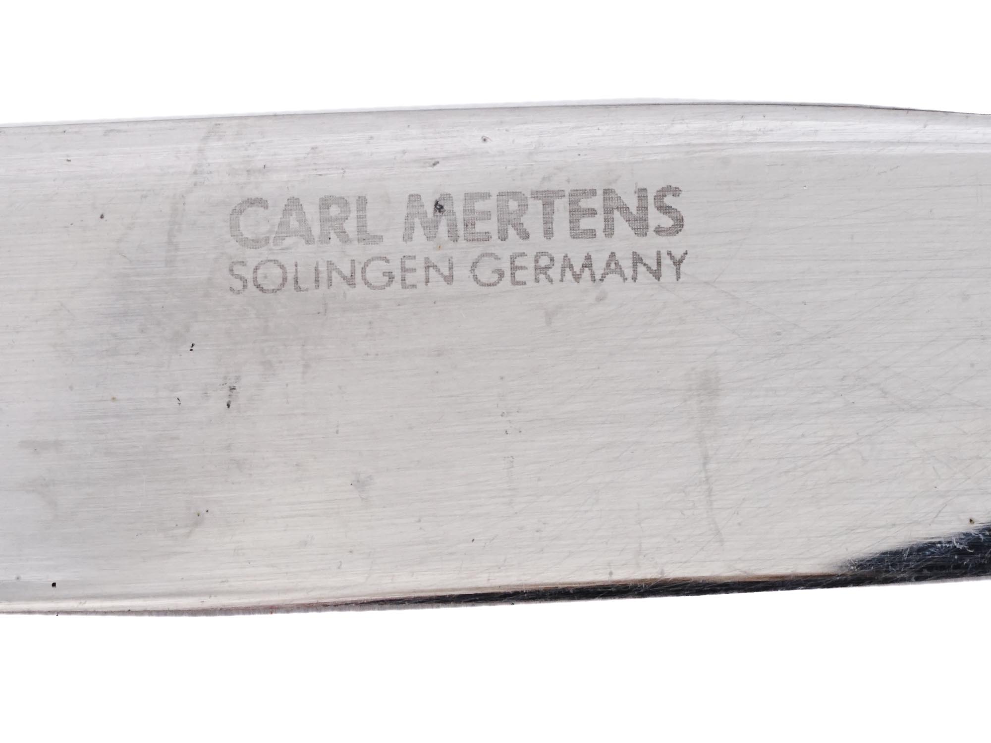 NAZI GERMAN WWII MERTENS WAFFEN SS TABLE KNIFES PIC-3